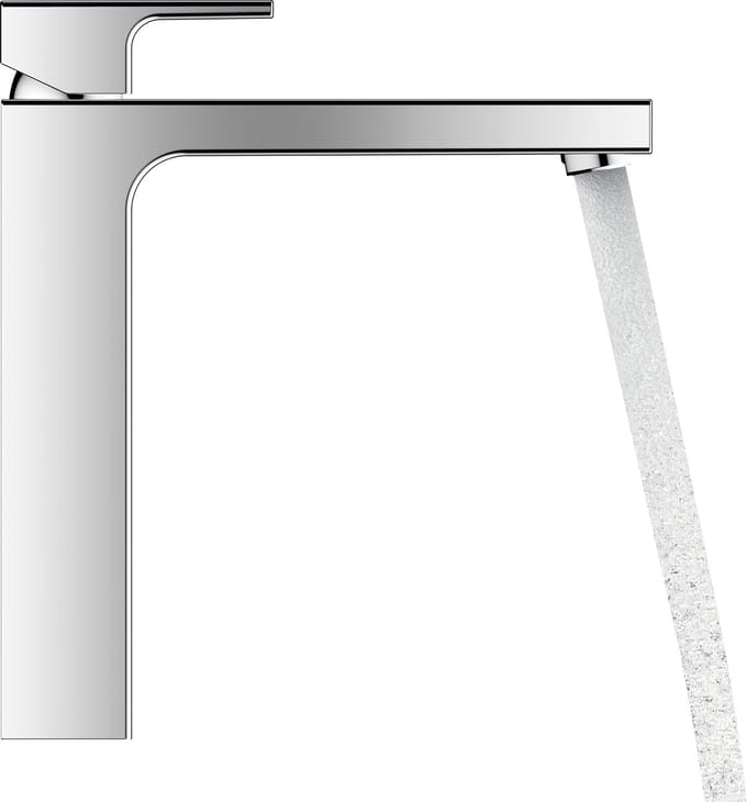 Hansgrohe Vernis Shape wastafelkraan - model 230 - opbouw - laag - eengreeps - chroom