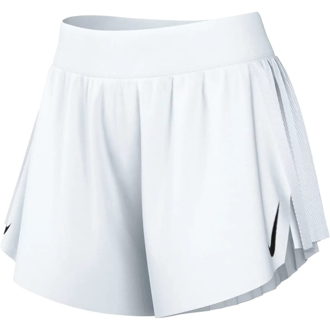 Nike Dri-FIT ADV hardloopshorts met halfhoge taille en binnenbroekje voor dames (8 cm) AeroSwift - Wit- Dames, Wit S
