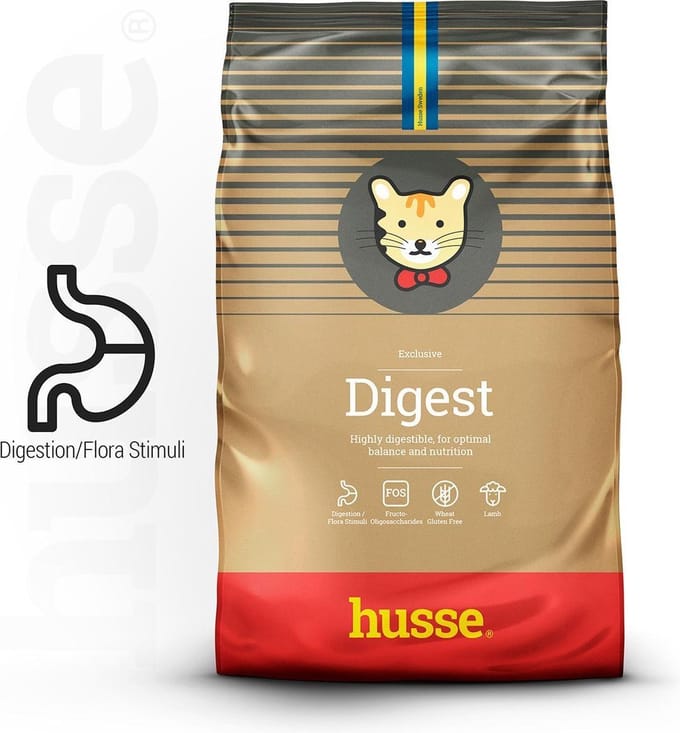 Husse - Digest Exclusive - Lam & Rijst - Kattenvoer - 2 x 2 kg