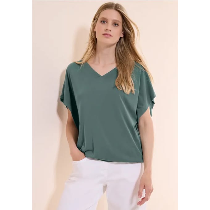 Casual shirt met V-hals