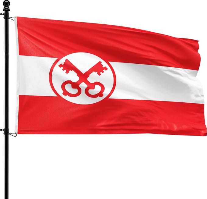 VlagDirect - Leidse vlag - Gemeente Leiden vlag - 90 x 150 cm.