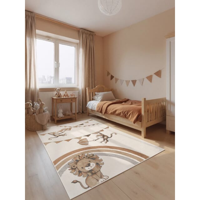 Villeroy & Boch Boho kinder vloerkleed leeuw rainbow party multicolor-