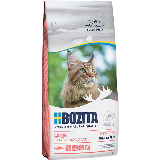 2x2kg Tarwevrij Large Bozita Kattenvoer