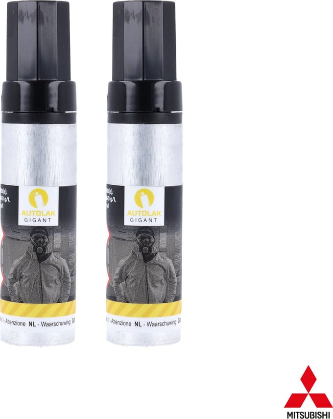 MITSUBISHI - lakstift (set) - W13 - SILKY WHITE-MET.
