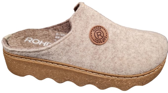 Rohde Pantoffels - Dames - Beige - Maat:43