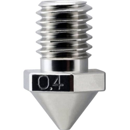 Micro-Swiss 3D-printermond Geschikt voor: FlashForge Guider 3, FlashForge Guider 3 Plus 0.4mm Brass Plated Wear Resistant Nozzle M2610-04