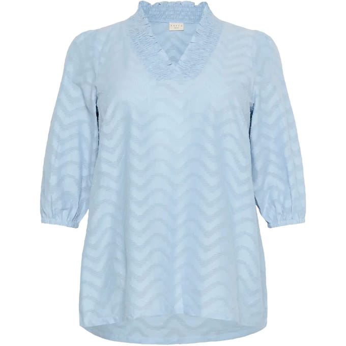 Damesblouse met lange mouwen KAFFE Curve Vitana