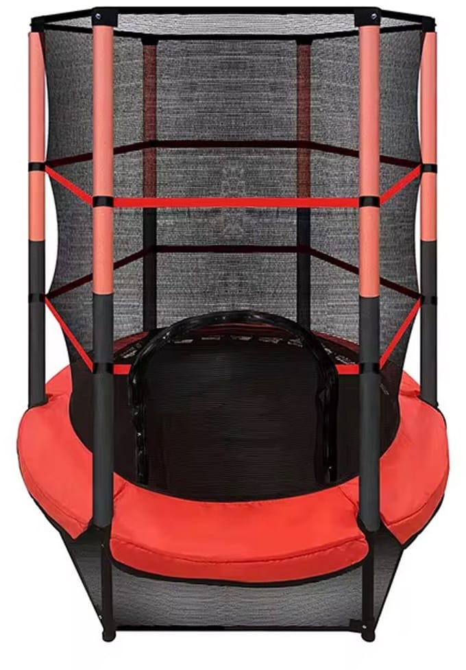 ElixPro Kinder Trampoline zwart - Met veiligheidsnet - Trampoline 140 cm