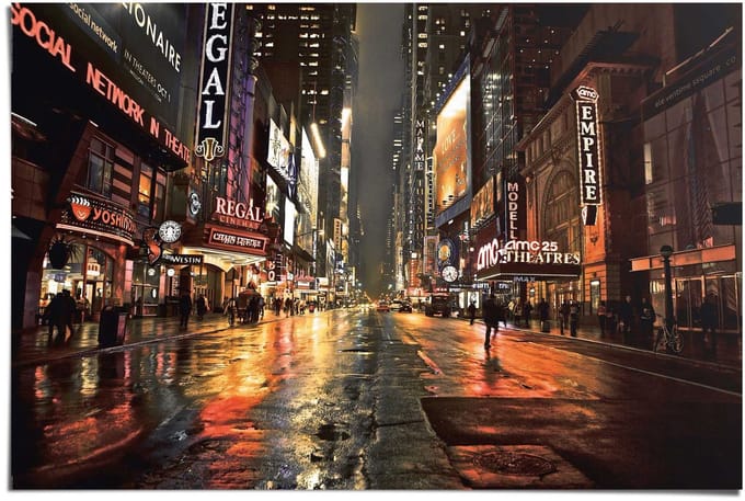Poster Manhattan 42nd Street 2 - 61 x 91,5 - Papier - REINDERS