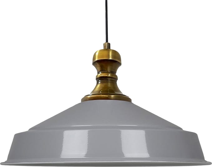 Bamyum Industriële Hanglamp, Moderne Metalen Grijs Lamp