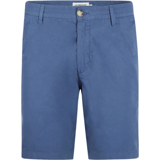 McGregor Poplin Shorts - Medium Blue - 36 - Regular Fit