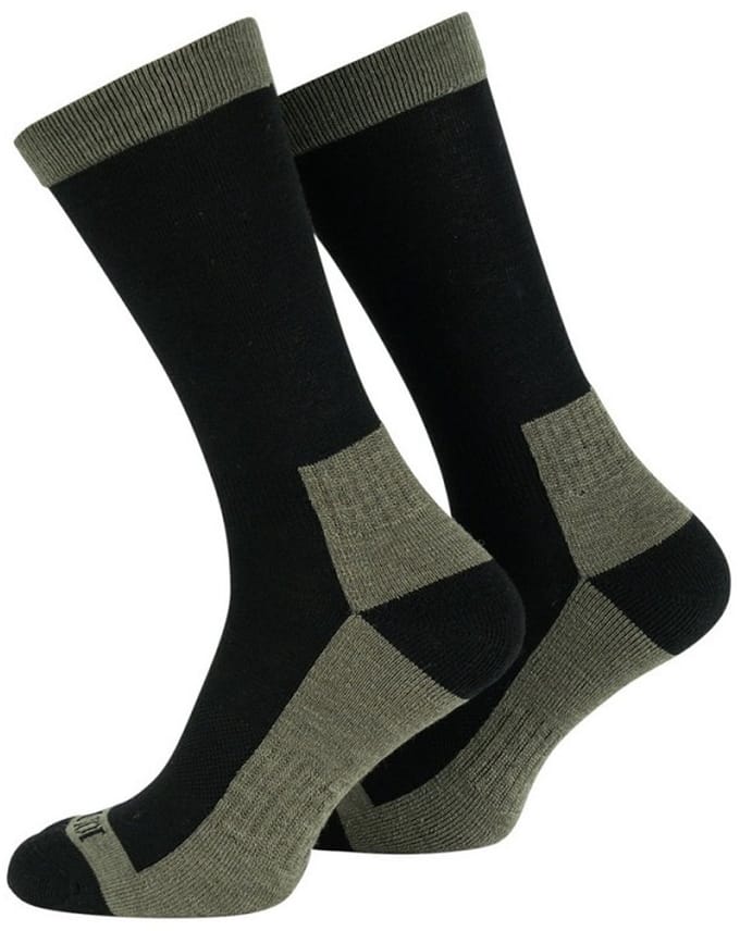 Tactical sokken wol Zwart/Groen 39-42