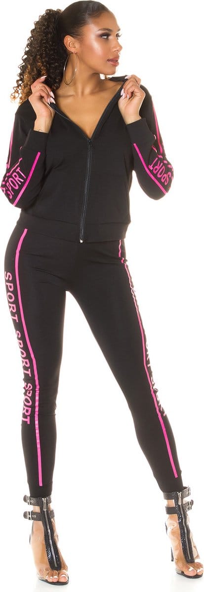 Huispak Dames - Joggingspak Dames - Sport Roze - Hanja - Maat S/M