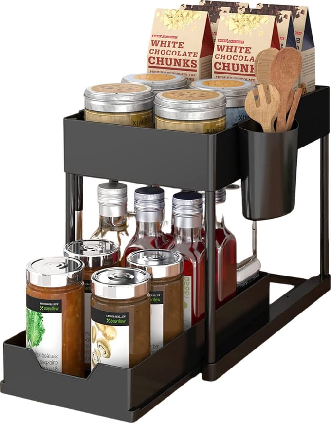 Gohh Keukenkast Organizer - Gootsteenkast Organizer - Uitschuifbaar