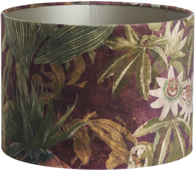 Kap - paars - Passion - textiel - Ø 30cm - E27 - 2230957 - Light & Living
