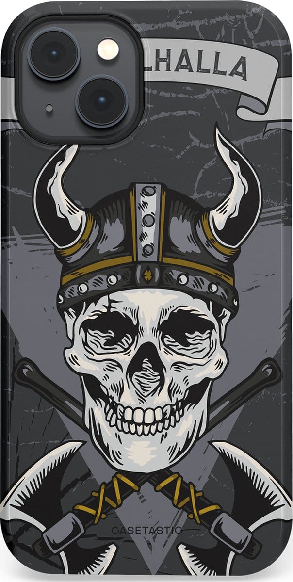 Casetastic hoesje geschikt voor Apple iPhone 14 Plus - MagSafe - Dubbellaagse bescherming - Valhalla - Fashion Case - Donkergrijs Grijs