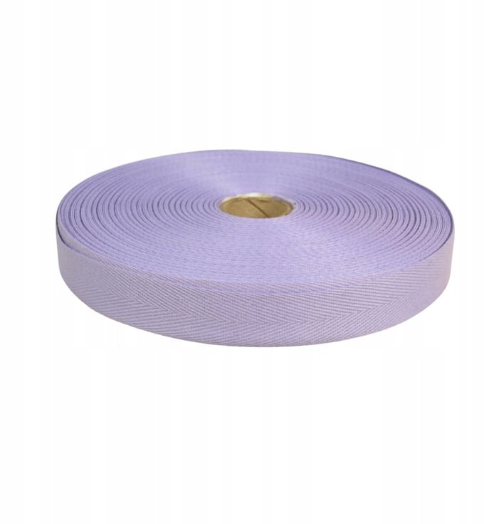 Ariadna Visgraat Band 25mm Katoen Polyester - 50m Rol - Paars