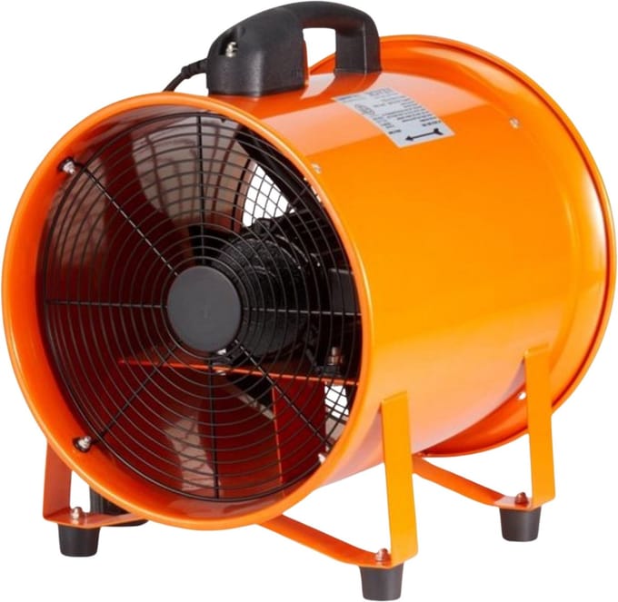Bouwventilator PRO - Industriele - Ventilator - 367W - 1214 L/s - Met 10 m Flexibele Slang