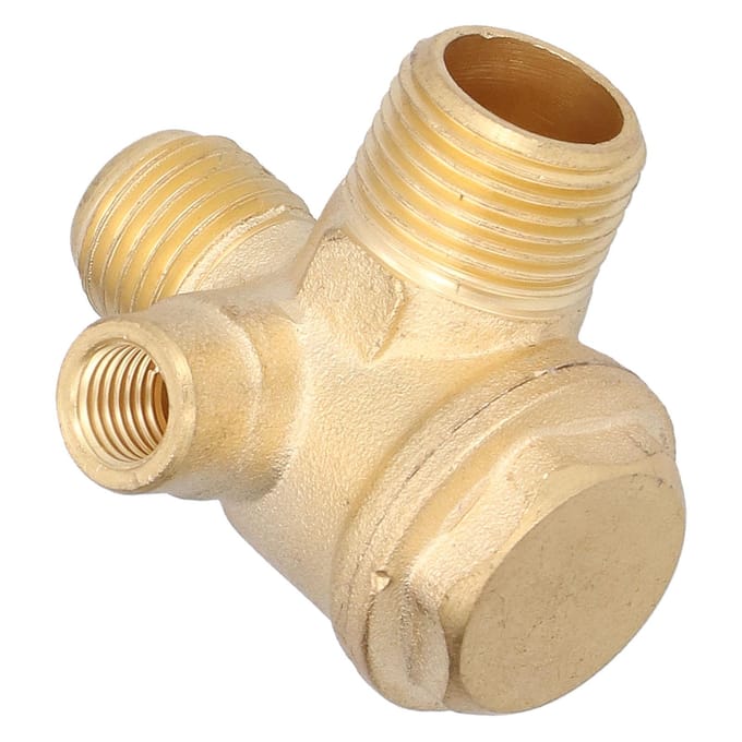 323 Terugslagklep 3-weg Messing Schroefdraadaansluiting Luchtcompressor Accessoires 7mm 16mm 14mm