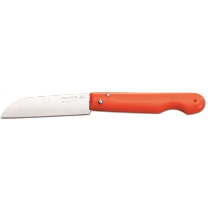 Professioneel mes - ARCOS - 485329 - Roestvrij staal NITRUM® - Lemmet 8,5 cm - Rood polypropyleen