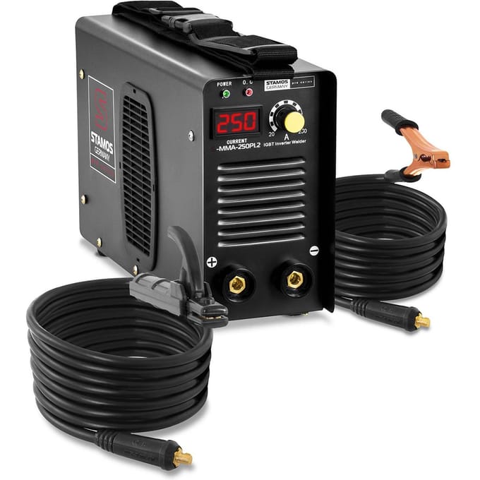 Stamos Pro Series Elektroden lasapparaat - 250 A - 8 meter kabel - Hot Start - PRO 10020228