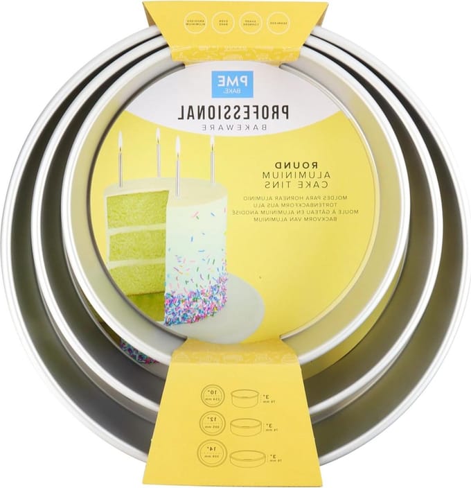 Ronde Cake Pan Nesting Set van 3 - Bakvormen voor taarten van verschillende groottes