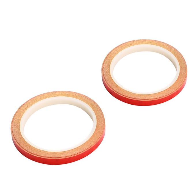 2 Rollen Fietsen Fietsen Reflecterende Stickers Veiligheid Wieldecal Streep Tape (Rood) yellow