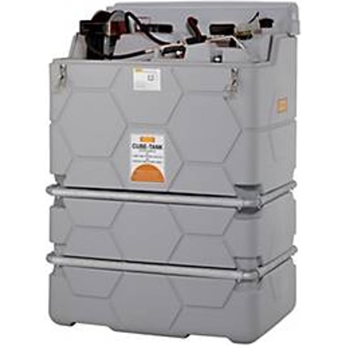 Smeermiddelentank CEMO CUBE Indoor Premium, 230 V elektrische pomp, 9 l/min, B 1200 x D 800 x H 1740 mm, 1000 l volume