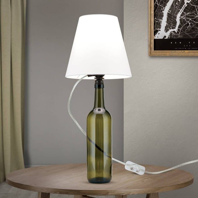 ORION E27-fitting BOTTLE, transparante kabel, lengte 200 cm