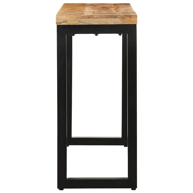 vidaXL - Wandtafel - 110x35x76 - cm - massief - ruw - mangohout