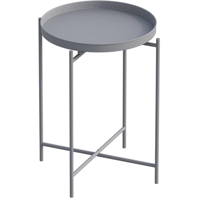 Asir - Salontafel - Grijs - 46 x 46 x 56 cm