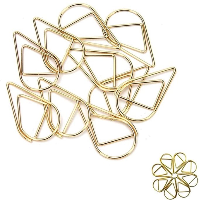 Allecto - Paperclips Waterdruppelvorm - Creatieve Bladwijzers
