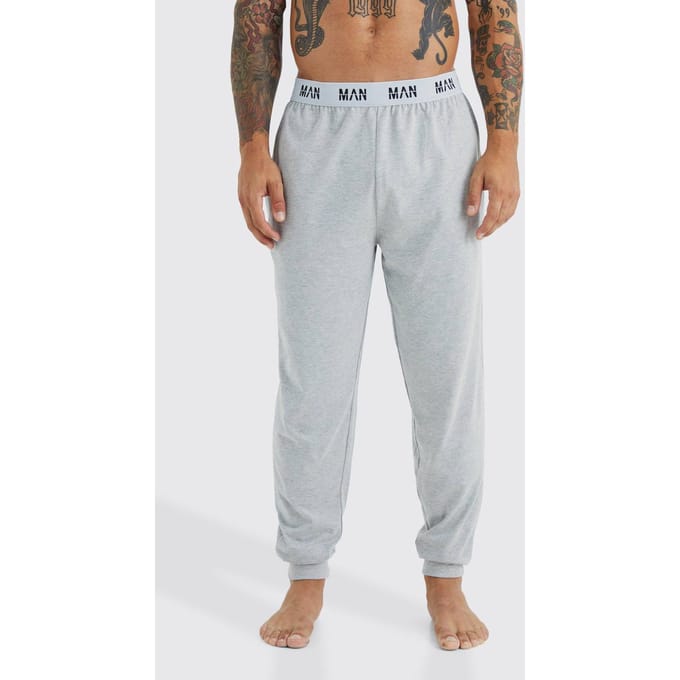 MAN Loungewear Cuffed Jogger | Grey | Size Medium
