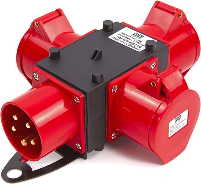 HBM 400 Volt 3 Voudig Verdeelblok 16 Ampère