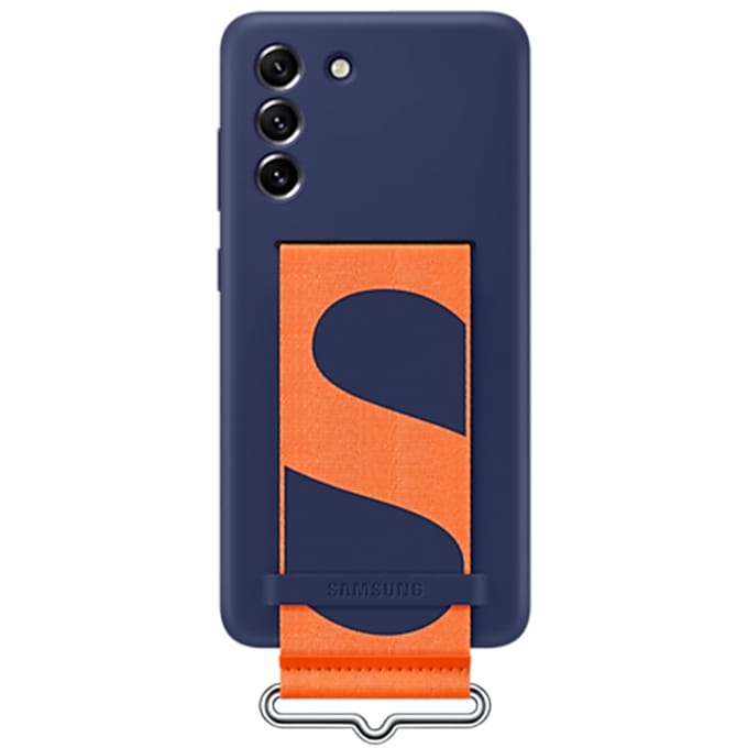 Originele Silicone Cover Strap voor de Samsung Galaxy S21 FE - Donkerblauw