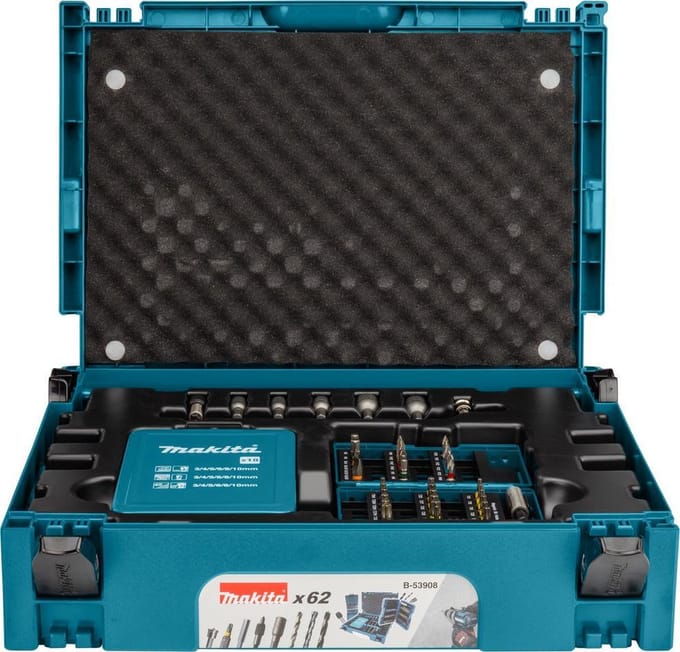 Makita B-53908 Boor- en Schroefbitset 62-delig in Mbox