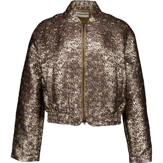 Femmes Du Sud Jk-0020 Jackets Bruin Paige Metallic