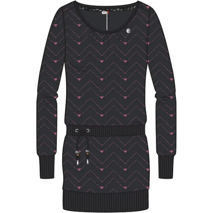 Damesjurk met lange mouwen Ragwear Alexa Zig Zag