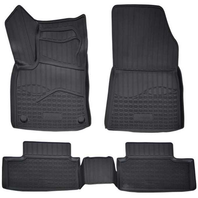 Tapis De Sol En Caoutchouc TPE - NORM Liners - Renault Clio 5 - Antidérapant - Résistant - Facile à nettoyer noir