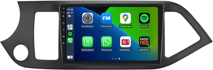 Carplay autoradio voor Kia Picanto | 2011 t/m 2016 | Android 13 | Draadloos Apple Carplay & Android Auto | 2GB + 32GB | 8-Core processor | Davilon | 2025 model | 2011 2012 2013 2014 2015 2016 | Bluetooth & Wifi