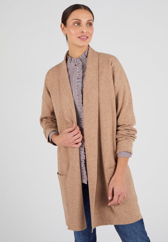 Damart - Thermolactyl vest met jas-stijl - Dames - Bruin - M
