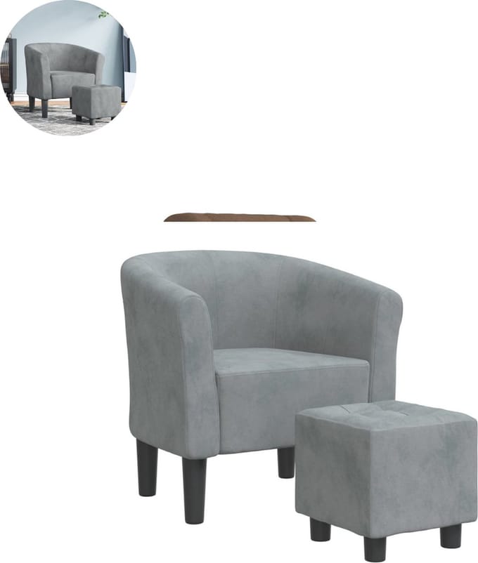 Fauteuil - Relaxzetel - Relaxstoel - Relaxfauteuil - Stoel - Voor één Persoon - Donkergrijs