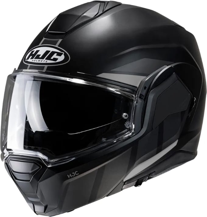 Hjc I100 Beis Zwart Grijs MC5SF Systeemhelm - Helm