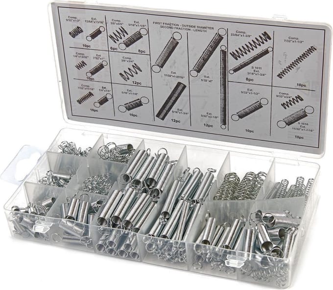 HBM 200-delige Veren Assortiment voor Gereedschapswand