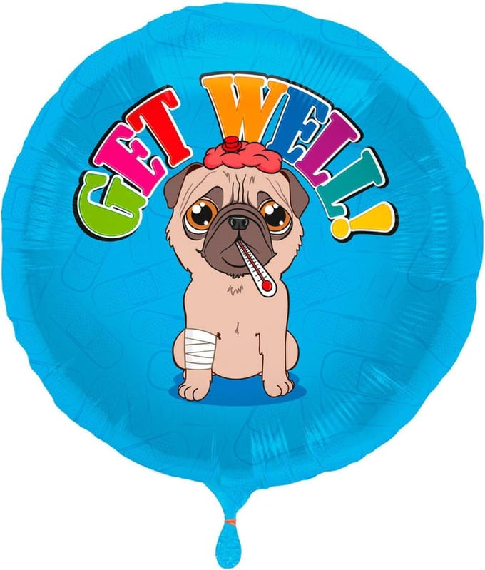 Folat - Folieballon Get Well 45 cm