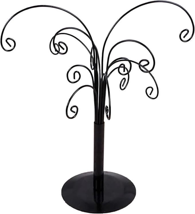 Sieraden Boom - Ornament Display - Sieraden Presenteren - Metalen Constructie - 27 cm - Zwart