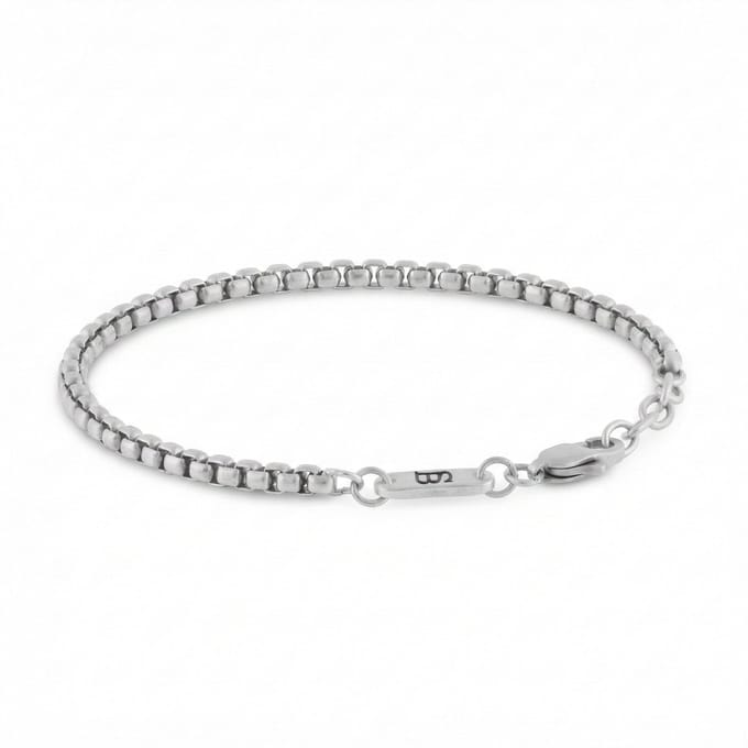 STEEL & BARNETT - Schakelarmband Heren - Grijs - Maat S