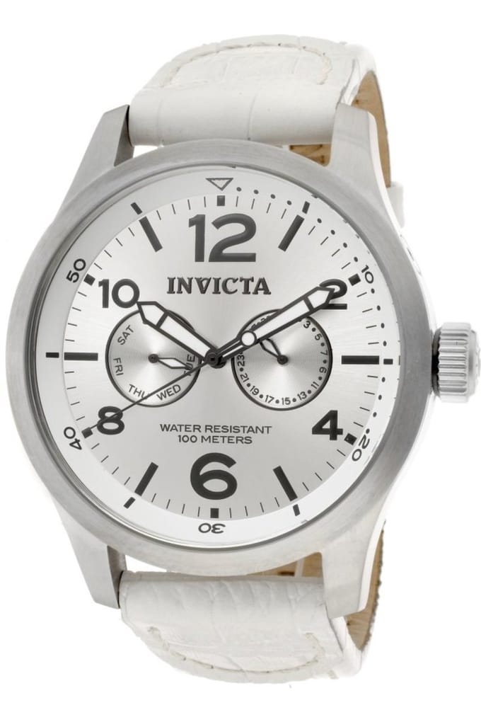 Invicta Specialty 12170 Herenhorloge - Quartz Uurwerk - Roestvrij Staal met Zilveren Wijzerplaat - 48 mm