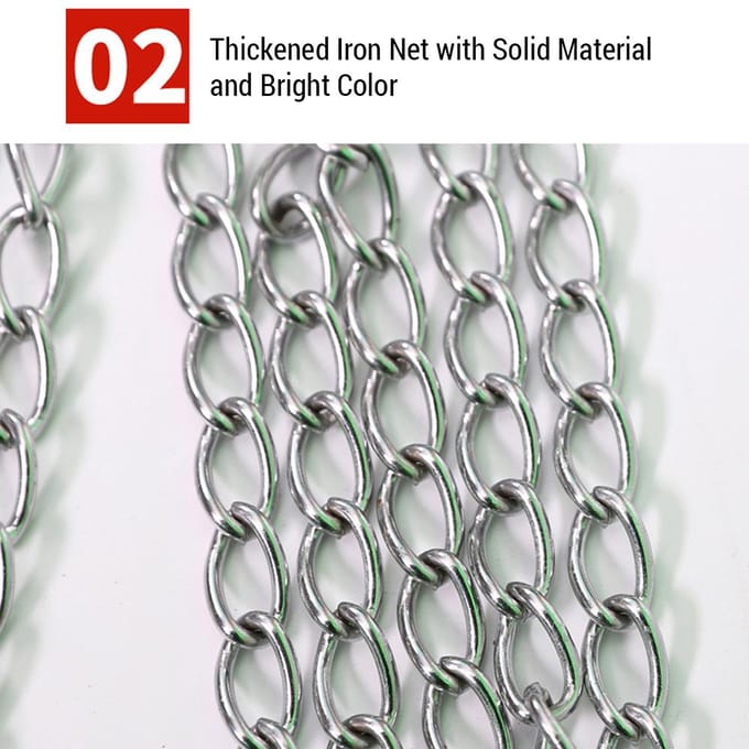 Heavy Duty basketbalkettingnetvervanging, gegalvaniseerd ijzeren mandnet zilver/goud