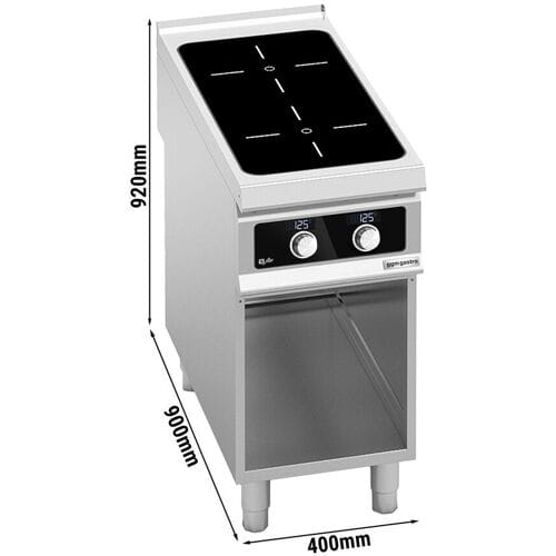GGM Gastro Induktionsherd - 10 kW - 2 Kochfelder - Bflex Digital